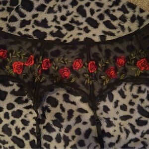 🌹Victoria's Secret Black Floral Lingerie🌹